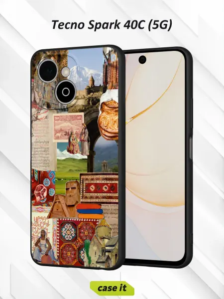 Case it Чехол на Tecno Spark 40C (5G)с принтом Коллаж