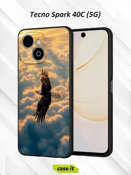 Case it Чехол на Tecno Spark 40C (5G)с принтом Орёл