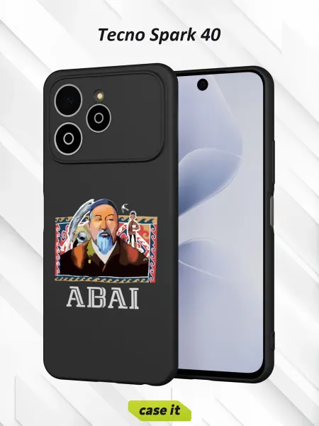 Case it Чехол на Tecno Spark 40с принтом ABAI