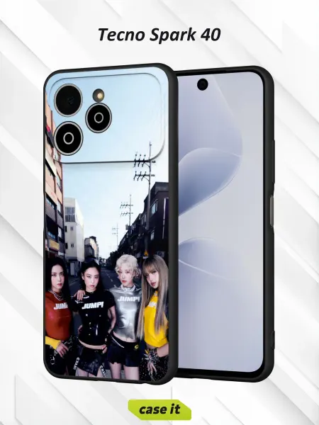 Case it Чехол на Tecno Spark 40с принтом BLACKPINK