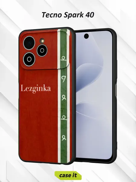 Case it Чехол на Tecno Spark 40с принтом Лезгинка