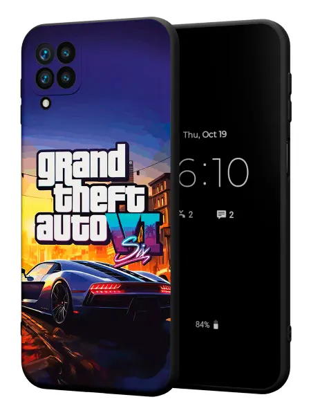 PBl store Чехол на Samsung A22 4G с принтом GTA 6