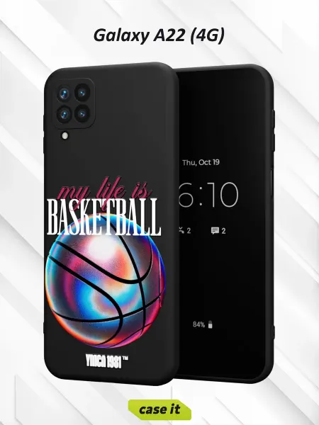 Case it Чехол на Samsung A22 4G с принтом Баскетбол