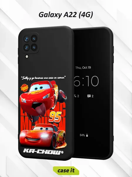 Case it Чехол на Samsung A22 4G с принтом Молния Маквин