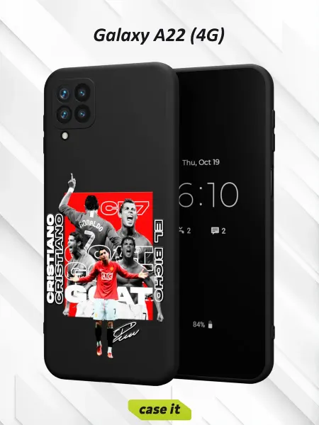 Case it Чехол на Samsung A22 4G с принтом Роналду
