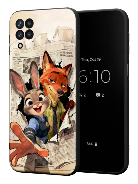 PBl store Чехол на Samsung A22 4G с принтом Зверополис