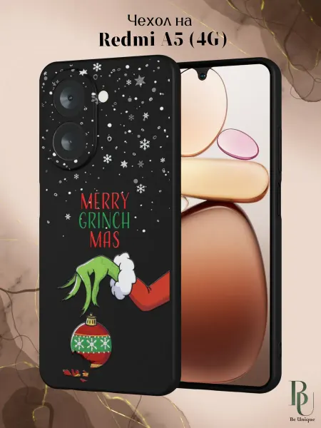 Be Unique Чехол на Redmi A5 4G с принтом Гринч