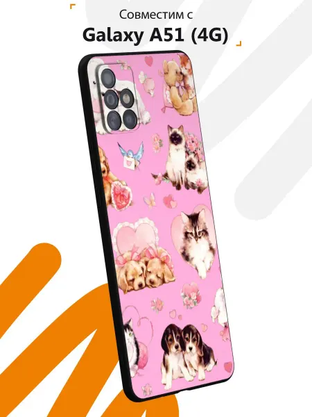 Мобилиус Чехол на Samsung A51 4G с принтом Cute