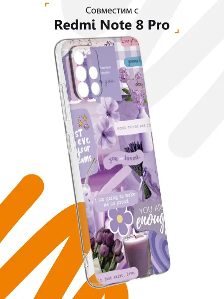 Мобилиус Чехол на Samsung A51 4G с принтом Мудборд