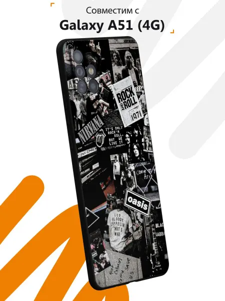 Мобилиус Чехол на Samsung A51 4G с принтом Музыка