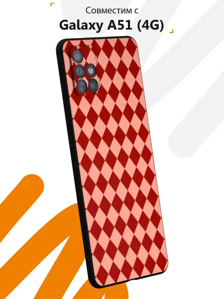 Мобилиус Чехол на Samsung A51 4G с принтом Ромбы