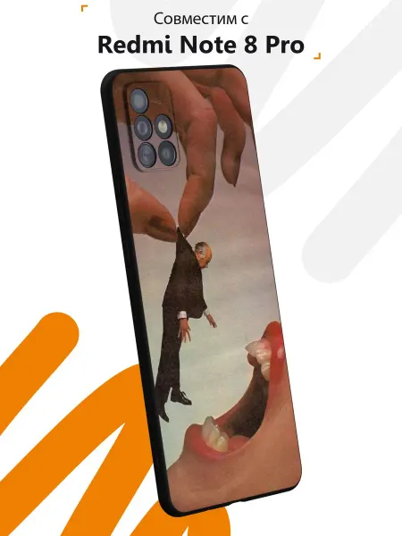 Мобилиус Чехол на Samsung A51 4G с принтом Рот