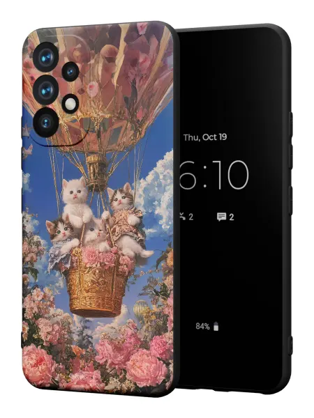 PBl store Чехол на Samsung A52 4G с принтом cute Котики