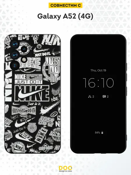 DesignOnCase Чехол на Samsung A52 4G с принтом Nike