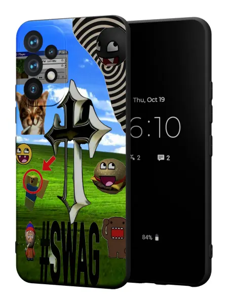 PBl store Чехол на Samsung A52 4G с принтом Крест Swag