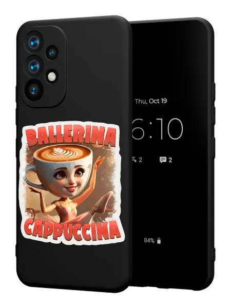 PBl store Чехол на Samsung A52 4G с принтом Балерина капучина