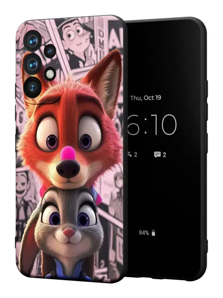 PBl store Чехол на Samsung A52 4G с принтом Зверополис