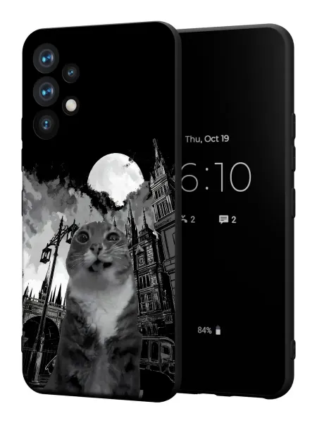 PBl store Чехол на Samsung A52 4G с принтом Кот мем