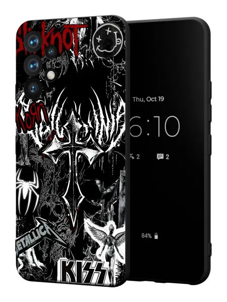 PBl store Чехол на Samsung A52 4G с принтом Рок и Крест