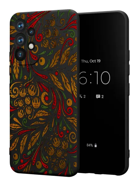 PBl store Чехол на Samsung A52 4G с принтом Хохлома