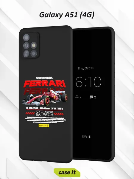 Case it Чехол на Samsung А51 4G с принтом Ferrari