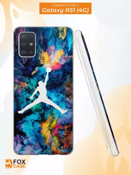 Fox Case Чехол на Samsung А51 4G с принтом Джордан