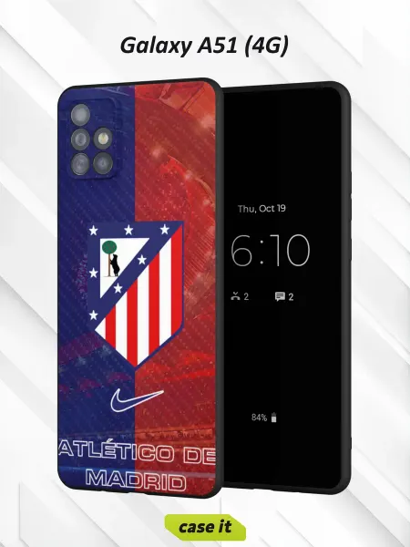 Case it Чехол на Samsung А51 4G с принтом Атлетико Мадрид