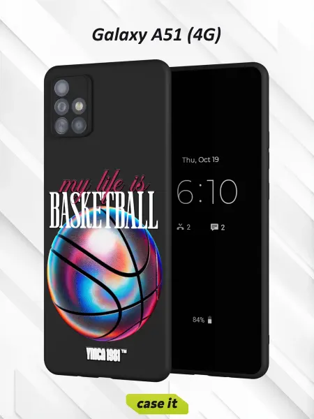 Case it Чехол на Samsung А51 4G с принтом Баскетбол
