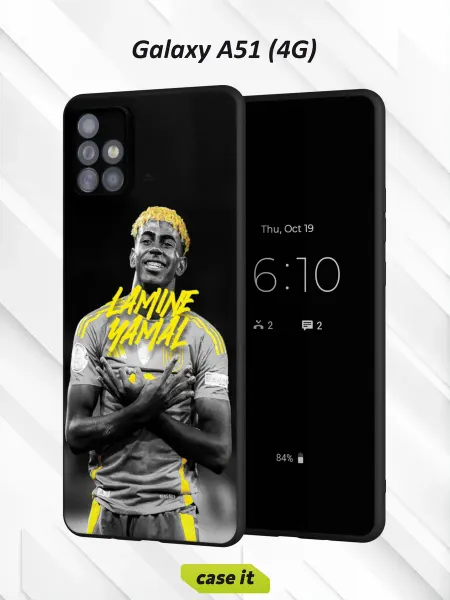 Case it Чехол на Samsung А51 4G с принтом Ламин Ямаль