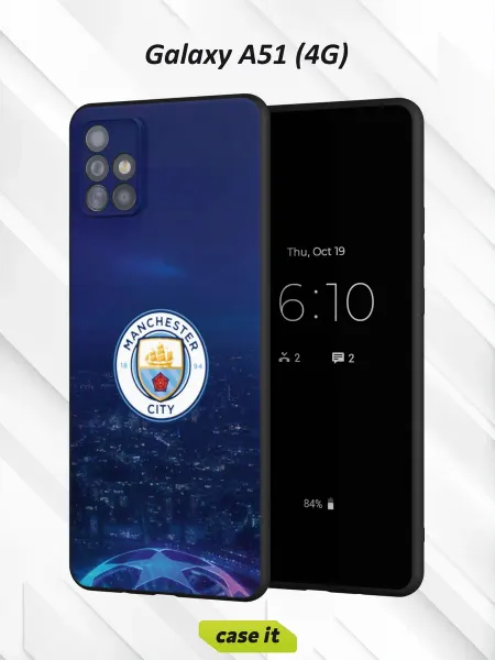 Case it Чехол на Samsung А51 4G с принтом Манчестер Сити