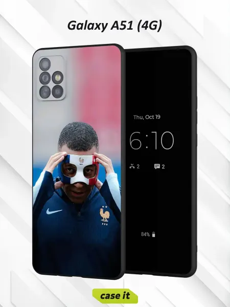 Case it Чехол на Samsung А51 4G с принтом Мбаппе