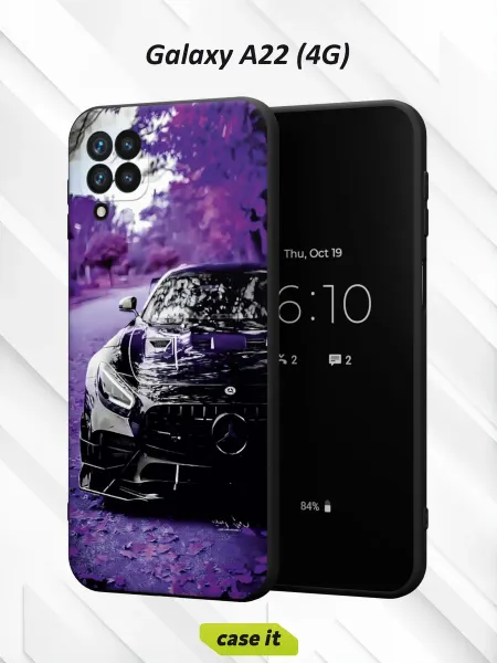 Case it Чехол на Samsung A22 4Gс принтом Mercedes