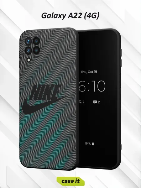 Case it Чехол на Samsung A22 4Gс принтом Nike