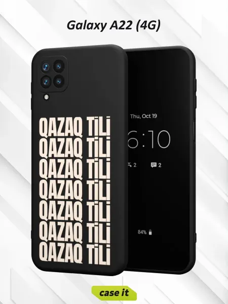 Case it Чехол на Samsung A22 4Gс принтом QAZAQ TILI