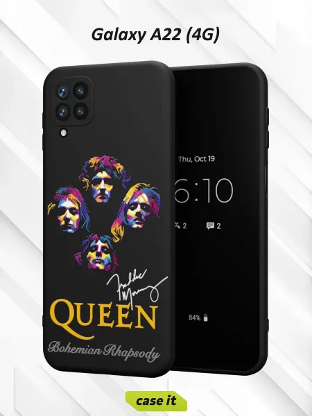 Case it Чехол на Samsung A22 4Gс принтом Queen