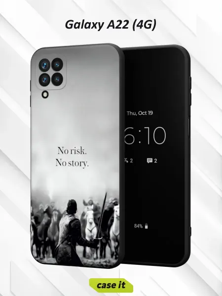 Case it Чехол на Samsung A22 4Gс принтом No risk