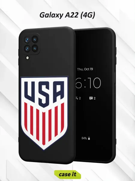 Case it Чехол на Samsung A22 4Gс принтом USA