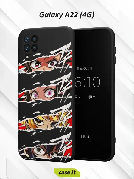 Case it Чехол на Samsung A22 4Gс принтом Аниме взгляд