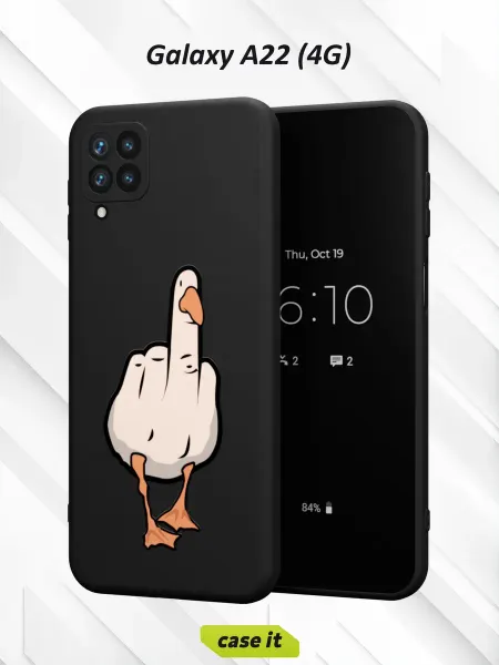 Case it Чехол на Samsung A22 4Gс принтом Гусь