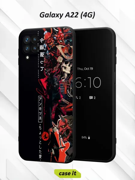 Case it Чехол на Samsung A22 4Gс принтом Демон