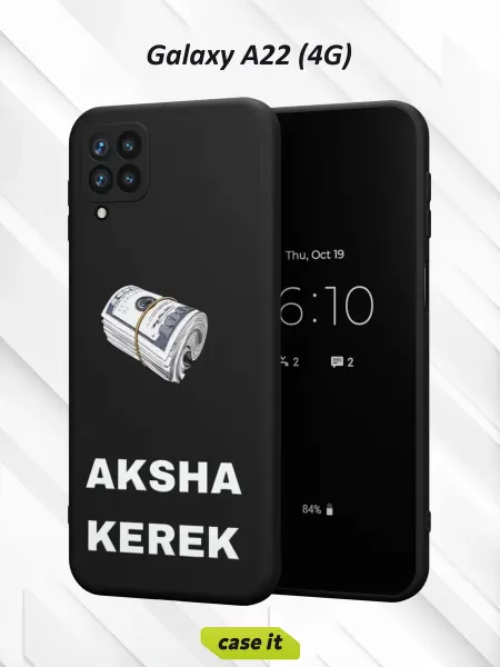 Case it Чехол на Samsung A22 4Gс принтом Нужны деньги