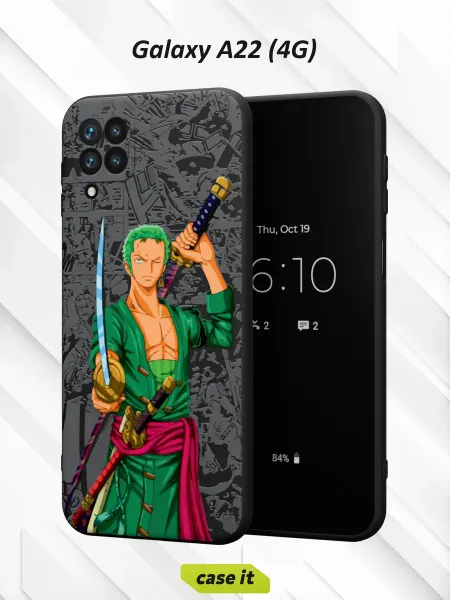 Case it Чехол на Samsung A22 4Gс принтом Ророноа Зоро