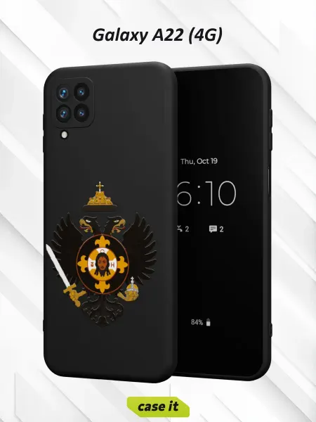 Case it Чехол на Samsung A22 4Gс принтом Российская Империя