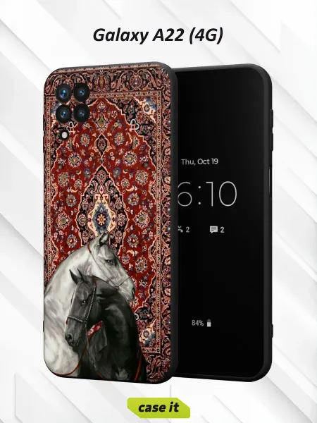 Case it Чехол на Samsung A22 4Gс принтом Лошади