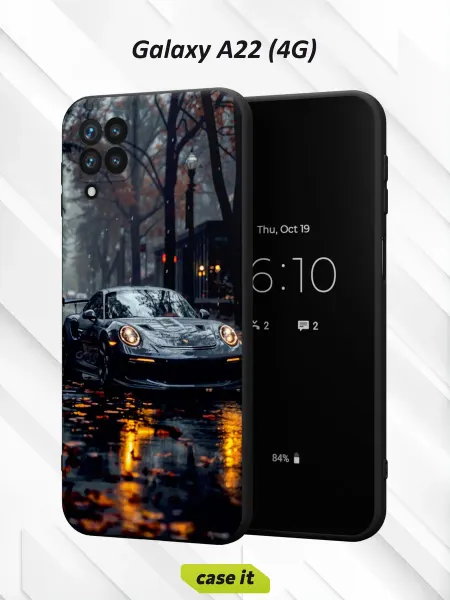 Case it Чехол на Samsung A22 4Gс принтом Машина