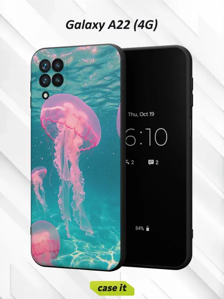 Case it Чехол на Samsung A22 4Gс принтом Медузы