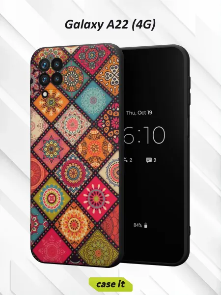 Case it Чехол на Samsung A22 4Gс принтом Мозаика
