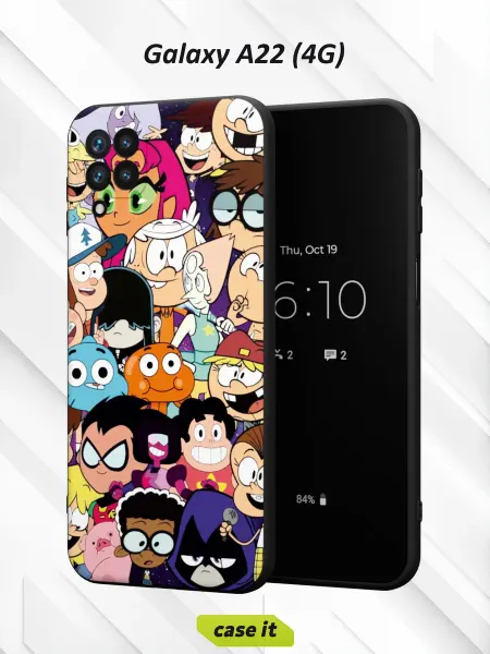 Case it Чехол на Samsung A22 4Gс принтом Мультяшки