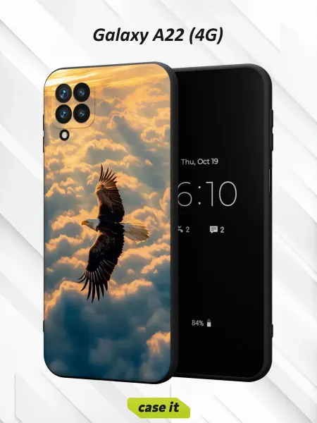 Case it Чехол на Samsung A22 4Gс принтом Орёл