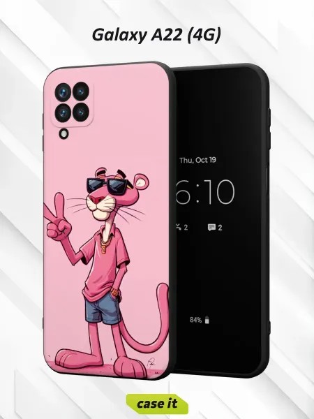 Case it Чехол на Samsung A22 4Gс принтом Пантера